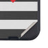 Black And White Striped Heart Otterbox Defender iPhone Skin