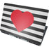 Black And White Striped Heart Dell Precision Skin