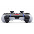 Black And White Striped Heart PS5 DualSense Edge Pro Controller Skin