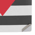 Black And White Striped Heart PS5 Pro Console Skin