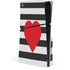 Black And White Striped Heart PlayStation PS5 Skins