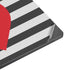 Black And White Striped Heart Surface Laptop 7 13.8in Skin