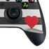 Black And White Striped Heart Xbox Series X Bundle Skin
