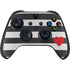 Black And White Striped Heart Xbox Series X Skins