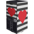 Black And White Striped Heart XBox Series X Digital Edition Bundle Skin