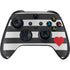Black And White Striped Heart XBox Series X Digital Edition Bundle Skin