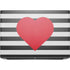Black And White Striped Heart HP ZBook Fury 16 G10 Skin