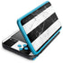 Black and White Striped Marble Nintendo Skins