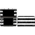 Black and White Striped Marble Nintendo Skins