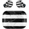 Black and White Striped Marble Amazon Echo Buds Skin