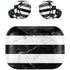 Black and White Striped Marble Amazon Echo Buds Skin