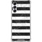 Black and White Striped Marble Gabb Phone 4 Clear Case