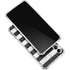 Black and White Striped Marble Gabb Phone 4 Clear Case
