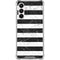 Black and White Striped Marble Galaxy A16 5G Clear Case