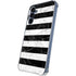 Black and White Striped Marble Galaxy A35 5G Clear Case