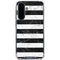 Black and White Striped Marble Galaxy A36 5G Clear Case