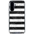 Black and White Striped Marble Galaxy A36 5G Clear Case