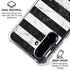 Black and White Striped Marble Galaxy A36 5G Clear Case