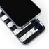 Black and White Striped Marble Galaxy A55 5G Clear Case