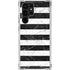 Black and White Striped Marble Galaxy S23 Ultra Clear Case