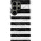 Black and White Striped Marble Galaxy S23 Ultra Pro Case