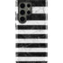 Black and White Striped Marble Galaxy S23 Ultra Pro Case