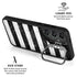 Black and White Striped Marble Galaxy S25 Plus Kickstand Case