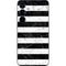 Black and White Striped Marble Galaxy S24 Plus Skin