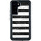 Black and White Striped Marble Galaxy S24 Plus Waterproof Case