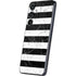 Black and White Striped Marble Galaxy S25 Skin