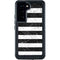 Black and White Striped Marble Galaxy S24 Waterproof Case
