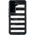 Black and White Striped Marble Galaxy S24 Waterproof Case