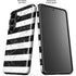 Black and White Striped Marble Galaxy S26 Impact Case