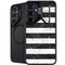Black and White Striped Marble Galaxy S26 Kickstand Case