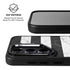 Black and White Striped Marble Galaxy S26 Kickstand Case