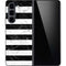 Black and White Striped Marble Galaxy Z Fold5 5G Skin