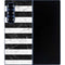 Black and White Striped Marble Galaxy Z Fold6 Skin