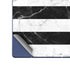 Black and White Striped Marble Galaxy Z Fold6 Skin