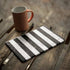 Black and White Striped Marble iPad Skins