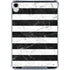Black and White Striped Marble iPad 11th Gen (2025) Clear Case