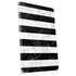 Black and White Striped Marble Apple iPad Skin
