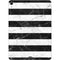 Black and White Striped Marble Apple iPad Air Skin