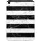 Black and White Striped Marble Apple iPad Mini Skin