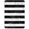 Black and White Striped Marble Apple iPad Pro Skin