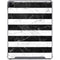 Black and White Striped Marble iPad Cases