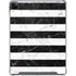 Black and White Striped Marble iPad Cases