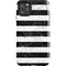 Black and White Striped Marble iPhone Cases