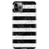 Black and White Striped Marble iPhone Cases