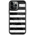 Black and White Striped Marble iPhone Cases