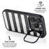 Black and White Striped Marble iPhone 13 Pro Kickstand Case